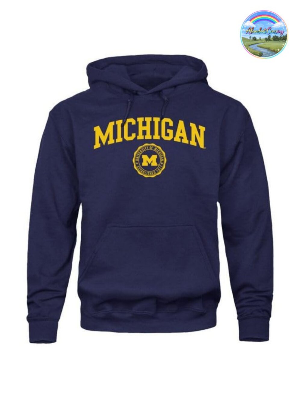 Cozy Unisex Hooded Sweatshirt Cotton Poly Blend College Spirit Pullover